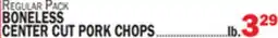 Bravo Supermarkets BONELESS CENTER CUT PORK CHOPS offer