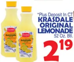 Bravo Supermarkets KRASDALE ORIGINAL LEMONADE offer