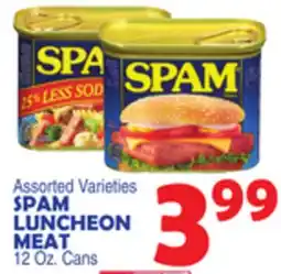 Bravo Supermarkets SPAM LUNCHEON MEAT offer