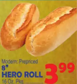 Bravo Supermarkets 8 HERO ROLL 16 Oz. Pkg offer