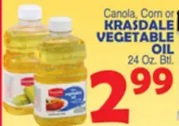 Bravo Supermarkets KRASDALE VEGETABLE OIL offer