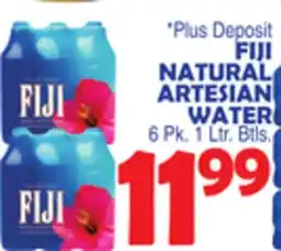 Bravo Supermarkets FIJI NATURAL ARTESIAN WATER offer