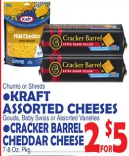 Bravo Supermarkets KRAFT ASSORTED CHEESES offer