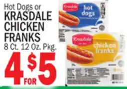 Bravo Supermarkets KRASDALE CHICKEN FRANKS offer