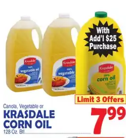 Bravo Supermarkets KRASDALE CORN OIL offer