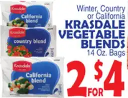 Bravo Supermarkets KRASDALE VEGETABLE BLENDS offer