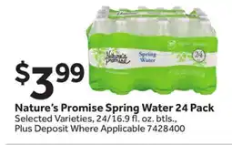 Stop&Shop Nature's Promise Spring Water offer