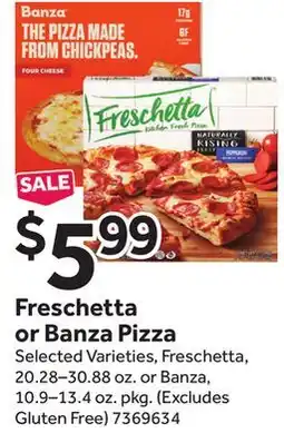 Stop&Shop Freschetta or Banza Pizza offer