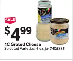 Stop&Shop 4C Grated Cheese offer