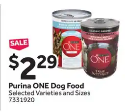 Stop&Shop Purina ONE Dog Food offer