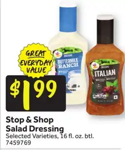 Stop&Shop Stop & Shop Salad Dressing offer