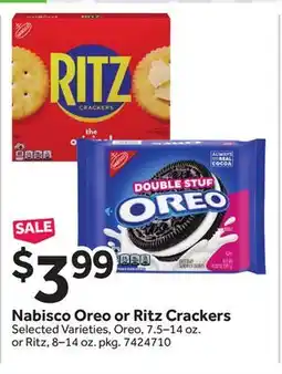 Stop&Shop Nabisco Oreo or Ritz Crackers offer