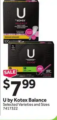 Stop&Shop U by Kotex Balance offer