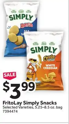 Stop&Shop FritoLay Simply Snacks offer