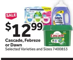 Stop&Shop Cascade, Febreze or Dawn offer