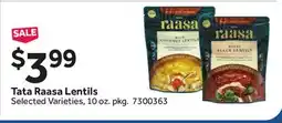 Stop&Shop Tata Raasa Lentils offer