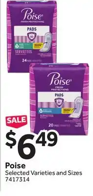 Stop&Shop Poise offer