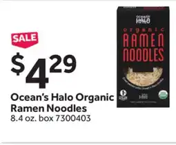Stop&Shop Ocean's Halo Organic Ramen Noodles offer
