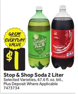 Stop&Shop Stop & Shop Soda 2 Liter offer