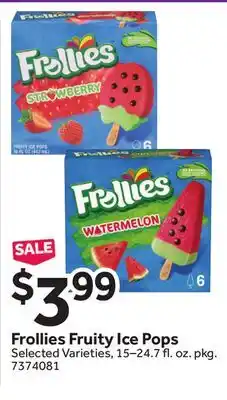 Stop&Shop Frollies Fruity Ice Pops offer