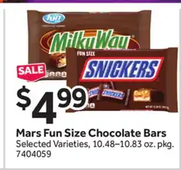 Stop&Shop Mars Fun Size Chocolate Bars offer