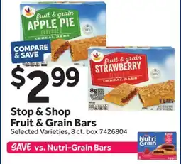 Stop&Shop Stop & Shop Fruit & Grain Bars offer