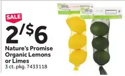 Stop&Shop Nature's Promise Organic Lemons or Limes offer