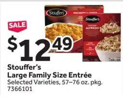 Stop&Shop Stouffer's Large Family Size Entrée offer