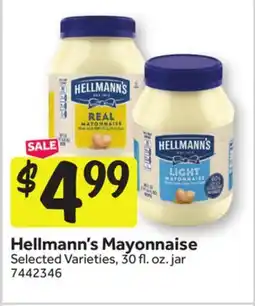 Stop&Shop Hellmann's Mayonnaise offer