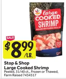 Stop&Shop Stop & Shop Large Cooked Shrimp offer