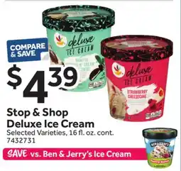 Stop&Shop Stop & Shop Deluxe Ice Cream offer