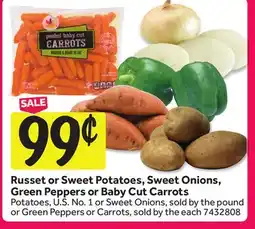 Stop&Shop Russet or Sweet Potatoes, Sweet Onions, Green Peppers or Baby Cut Carrots offer