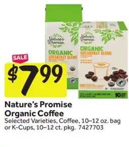 Stop&Shop Nature's Promise Organic Coffee offer
