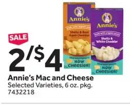 Stop&Shop Annie's Mac and Cheese offer