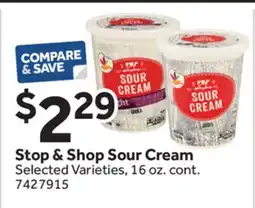 Stop&Shop Stop & Shop Sour Cream offer