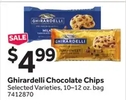 Stop&Shop Ghirardelli Chocolate Chips offer