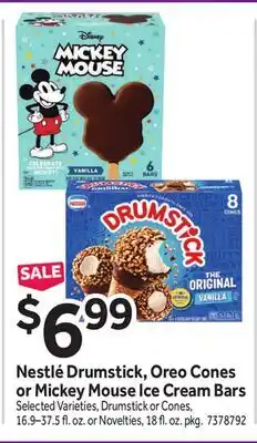 Stop&Shop Nestlé Drumstick, Oreo Cones or Mickey Mouse Ice Cream Bars offer