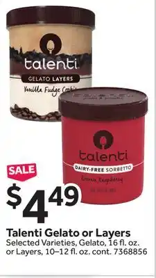 Stop&Shop Talenti Gelato or Layers offer