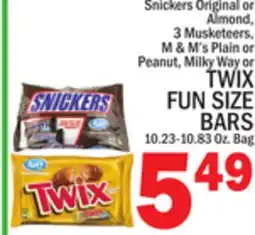 C Town TWIX FUN SIZE BARS offer