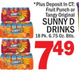 C Town SUNNY D DRINKS offer