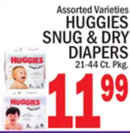 C Town HUGGIES SNUG & DRY DIAPERS offer