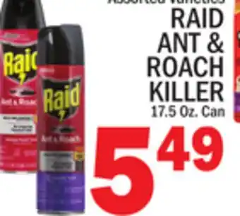 C Town RAID ANT & ROACH KILLER offer