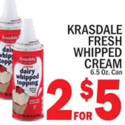 C Town KRASDALE FRESH WHIPPED CREAM offer