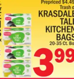 C Town KRASDALE TALL KITCHEN BAGS offer