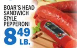 C Town BOAR'S HEAD SANDWICH STYLE PEPPERONI offer