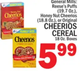 C Town CHEERIOS CEREAL offer