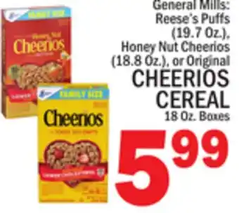 C Town CHEERIOS CEREAL offer