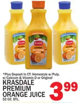 C Town KRASDALE PREMIUM ORANGE JUICE offer