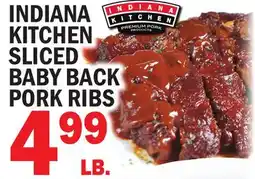 C Town INDIANA KITCHEN SLICED BABY BACK PORK RIBS offer