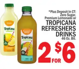 C Town TROPICANA REFRESHERS DRINKS offer